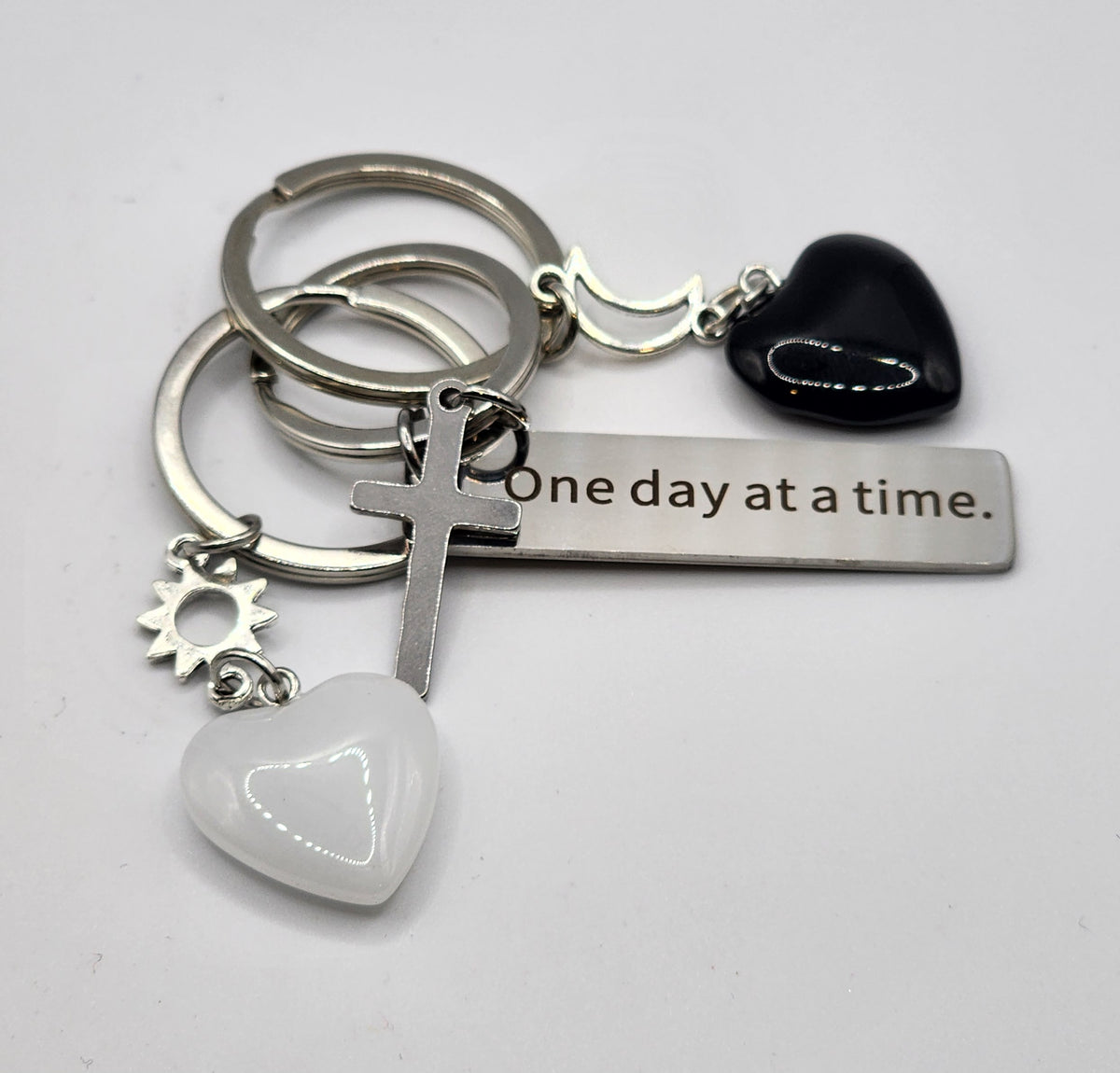 One day at a time Keychain