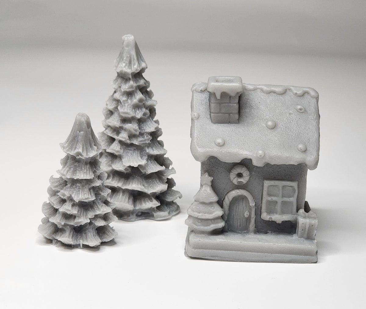 Snow House and Christmas Trees (3 pcs.)