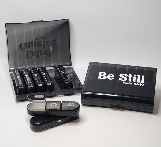 BE STILL Pill Box (Day/Noon/Night)