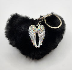 Wing Hearts Keychain