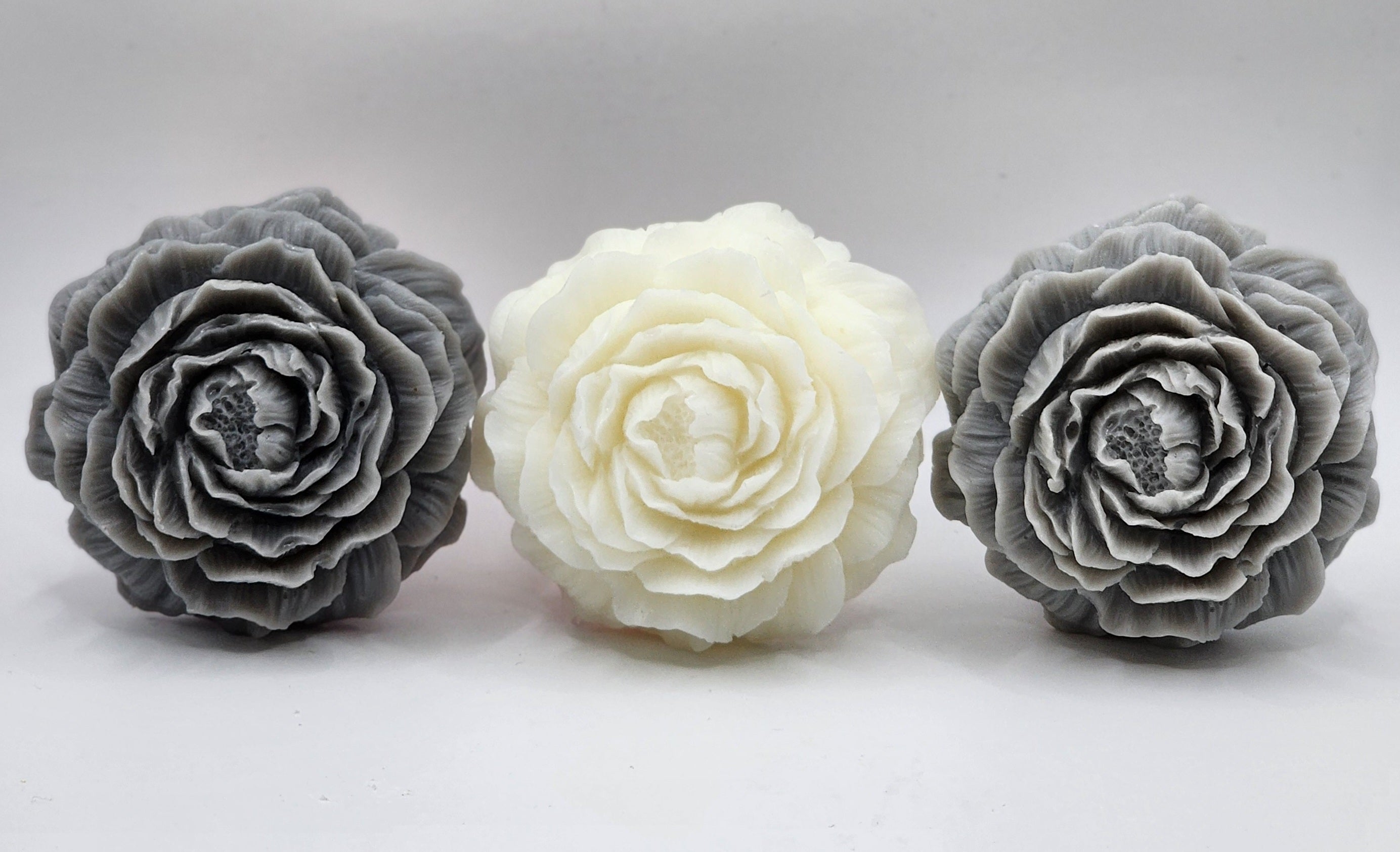 Peonies Flowers Soaps (3 pcs.)