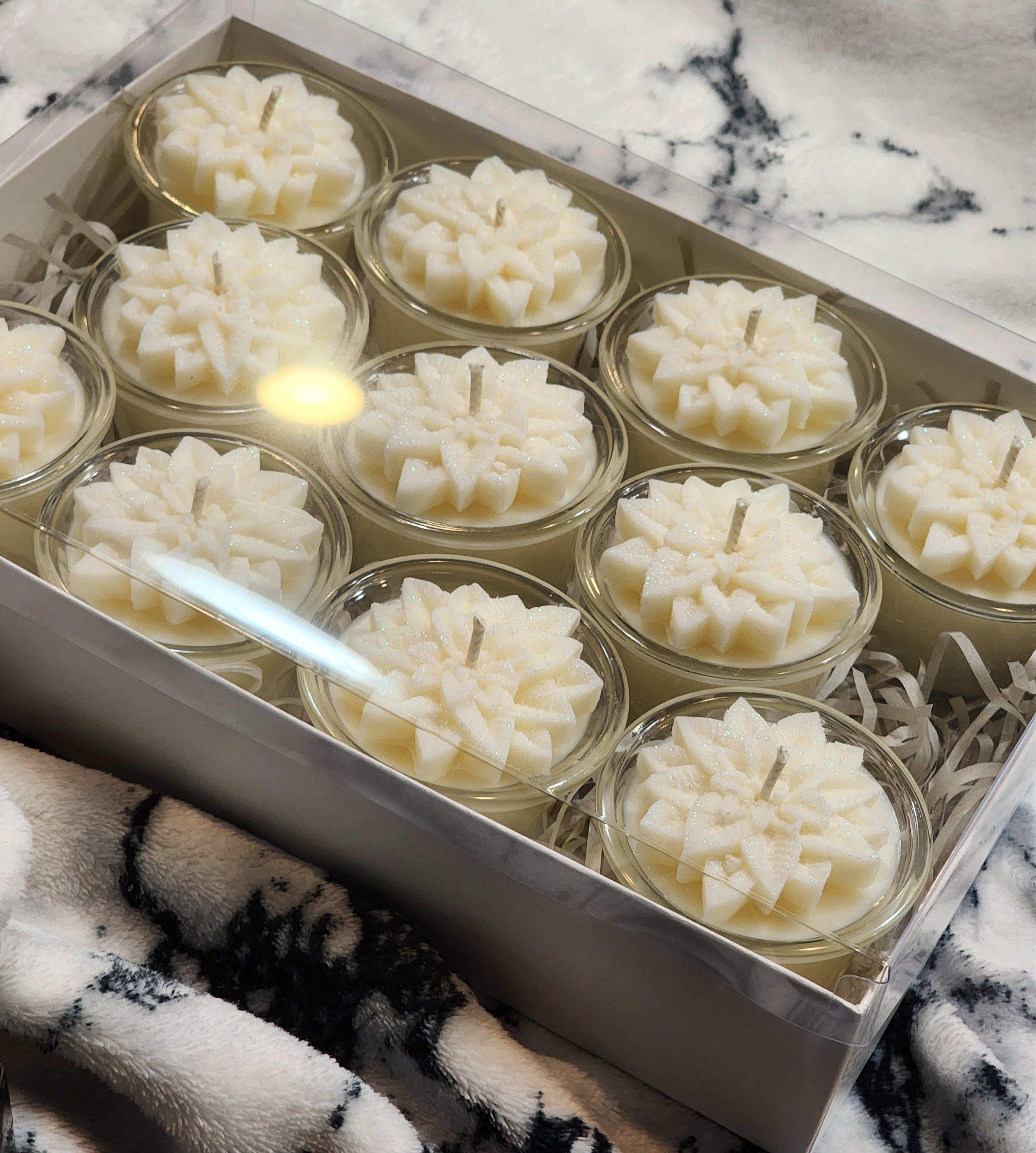 Poinsettia Mini Candles