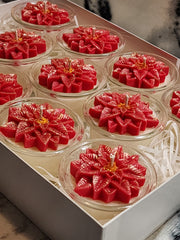 Poinsettia Mini Candles