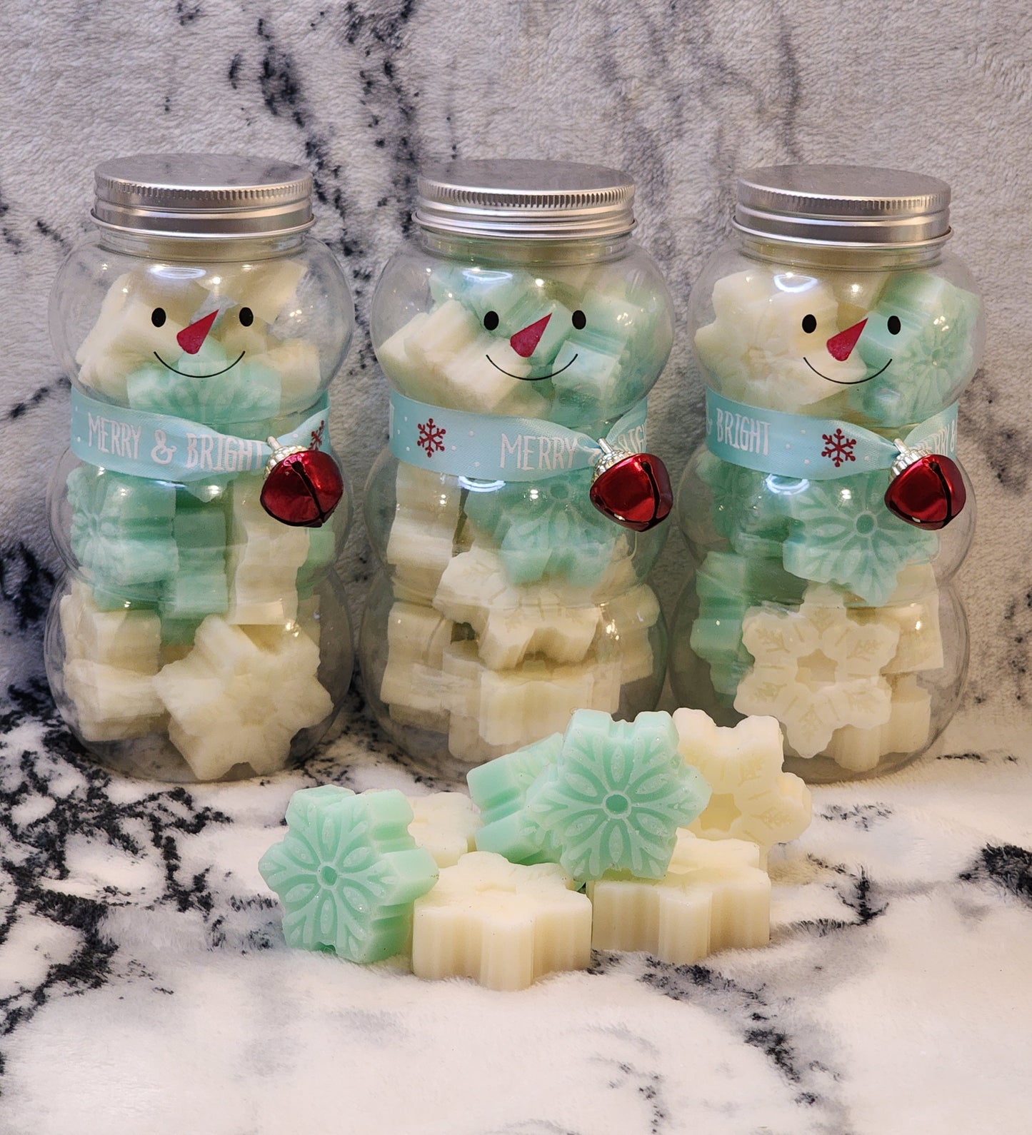 Snowflake Soap Jar