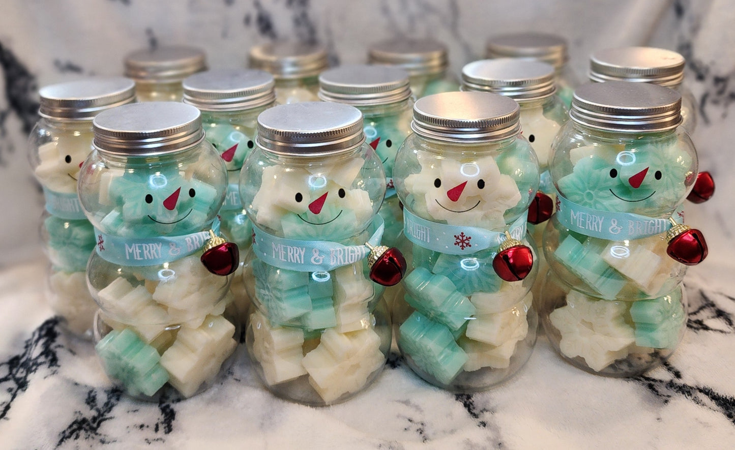 Snowflake Soap Jar