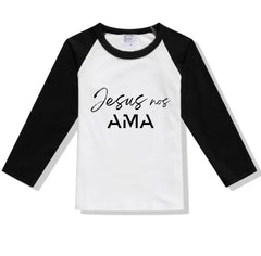 Jesus Loves Us Raglan Tee T