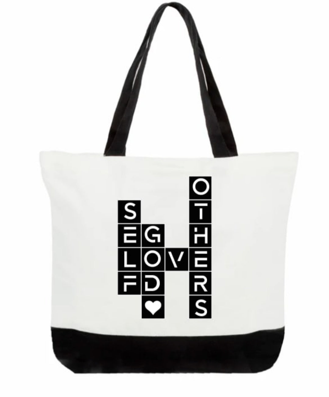 Love Crossword Tote Bags