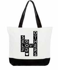 Love Crossword Tote Bags