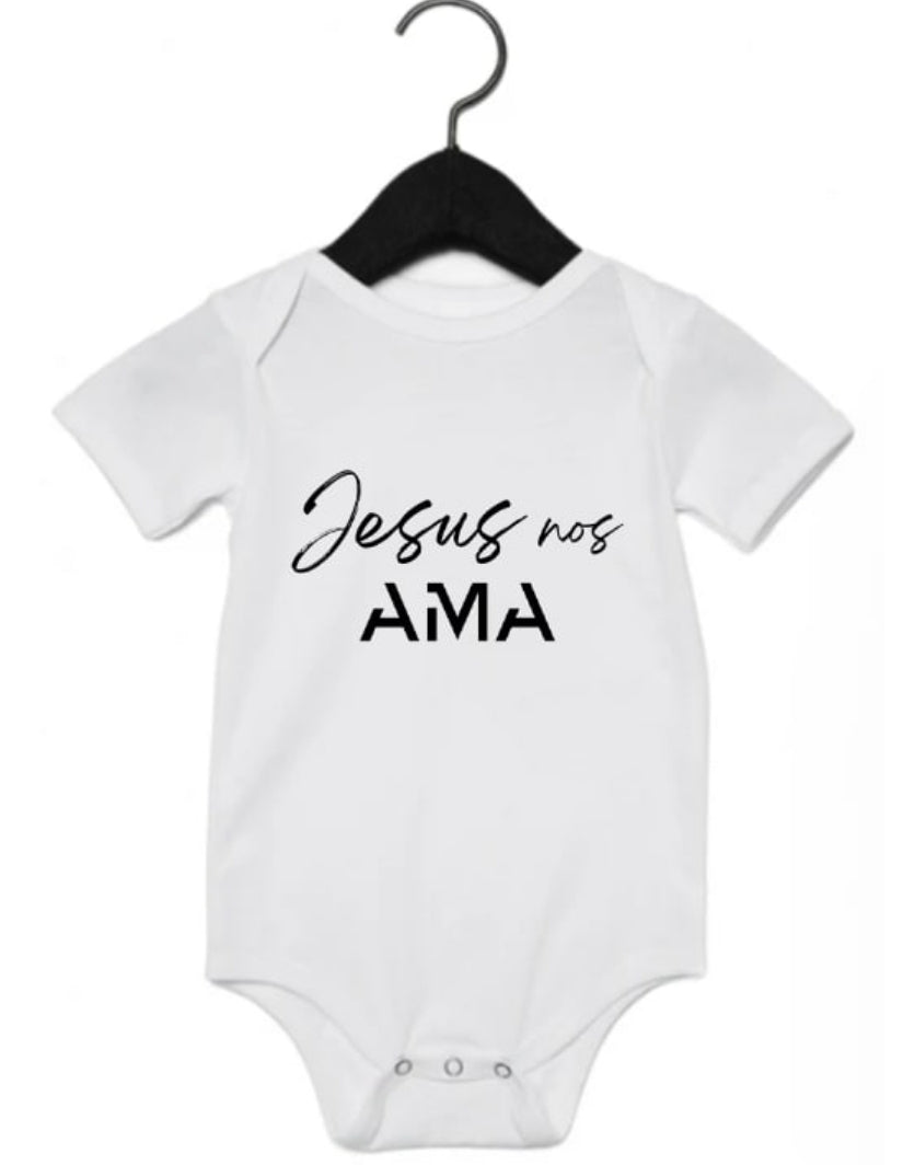 Jesus Loves Us  Onesie